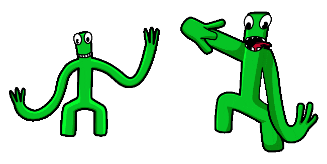 Roblox Rainbow Friends Green Animated Cursor - Sweezy Cursors